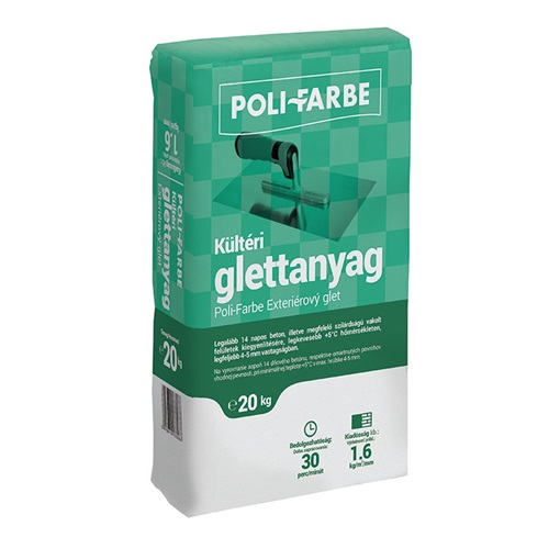 Poli-Farbe kültéri glett (Corso) 20 kg