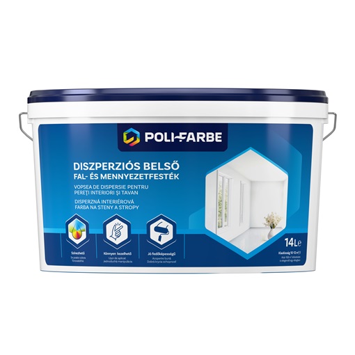 Poli-farbe fal és mennyezetfesték 14 L