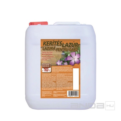 Poli-farbe kerítéslazúr mogyoró 5 L