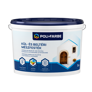 Poli-farbe kül- és beltéri mészfesték  5 L