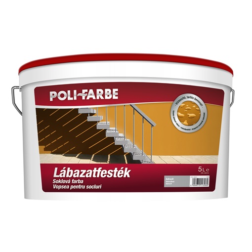 Poli-farbe lábazatfesték antracit 5 L