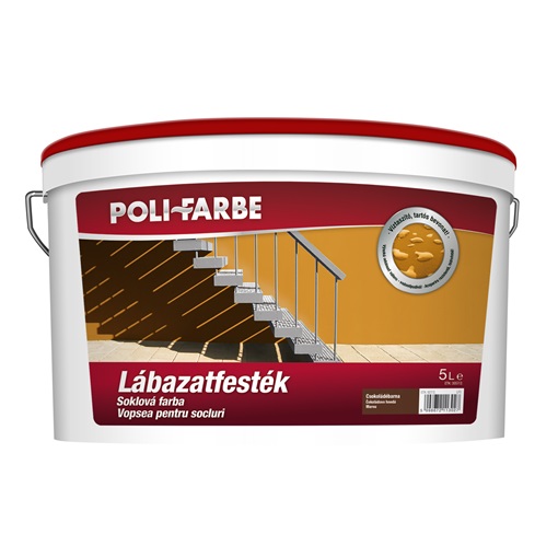 Poli-farbe lábazatfesték csokoládébarna 5 L