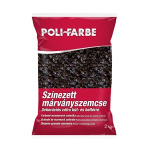 Poli-farbe márványszemcse csokibarna 1,5-2 mm 2kg