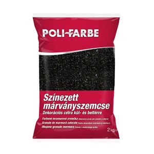 Poli-farbe márványszemcse fekete 1,5-2 mm 2kg