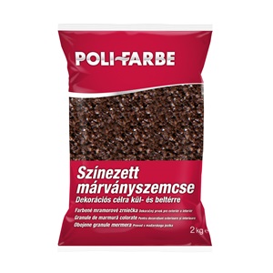 Poli-farbe márványszemcse mandula 0,5-1,2 mm 2kg