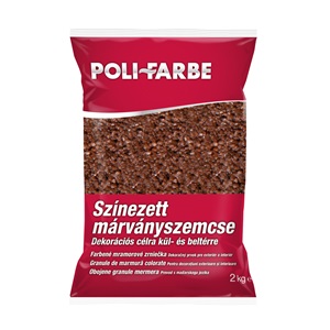 Poli-farbe márványszemcse mogyoróbarna 0,5-1,2 mm 2kg