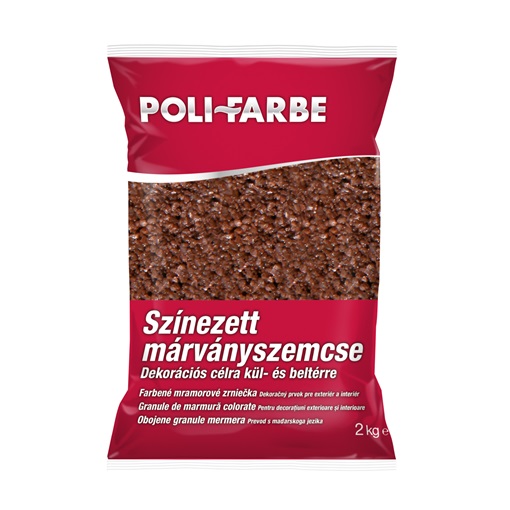 Poli-farbe márványszemcse mogyoróbarna 0,5-1,2 mm 2kg