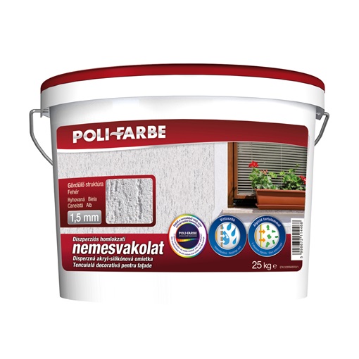 Poli-farbe vakolat G1,5 fehér 25kg