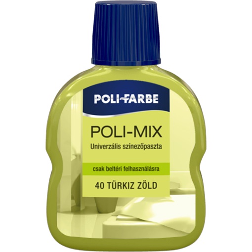 Poli-Mix univerzális színezőpaszta 40 türkiz zöld 100 ml