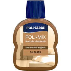 Poli-Mix univerzális színezőpaszta 74 barna 100 ml