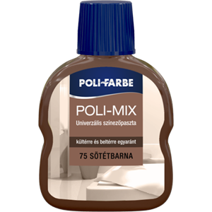 Poli-Mix univerzális színezőpaszta 75 sötétbarna 100 ml