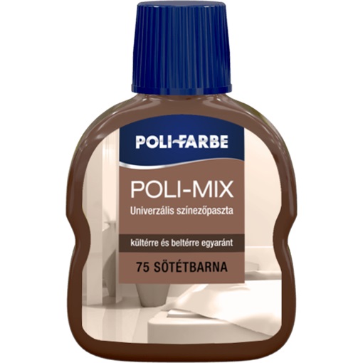 Poli-Mix univerzális színezőpaszta 75 sötétbarna 100 ml