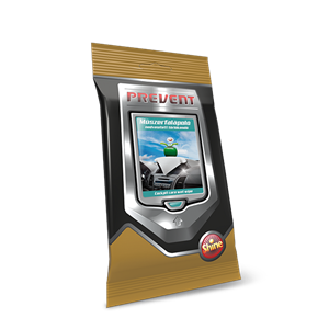 Prevent műszerfalápoló törlőkendő (20 db-os)