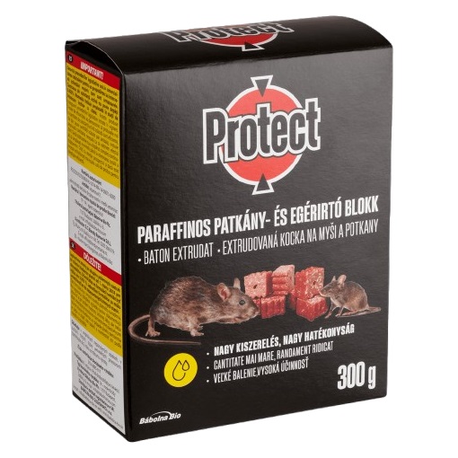Protect rágcsálóirtó blokk, paraffinos 300 gr (12x25 gr)