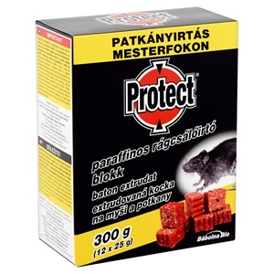 Protect rágcsálóirtó blokk, paraffinos 300 gr (12x25 gr)