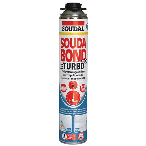 Pur-hab Soudal Soudabond Turbo Gun ragasztóhab pisztolyos 750 ml
