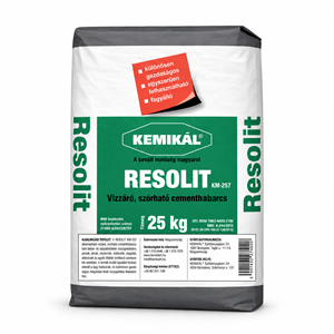 Resolit KM 257 vízzáró habarcs 25 Kg