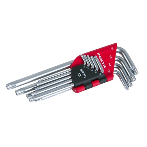 S.01500 Imbuszkulcs klt.Torx 9 db-os 18497 Festa