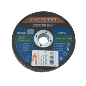 S.02614 Vágókorong kő 125mm x 2,5mm 22232 Festa