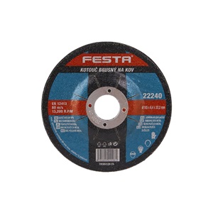 S.02640 Fémtisztító korong 115x6,4mm 22240 Festa