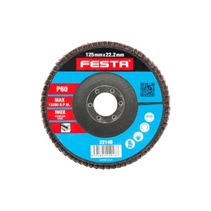 S.02647 Csiszolókorong lamellás inox 125mm 60 22146 Festa
