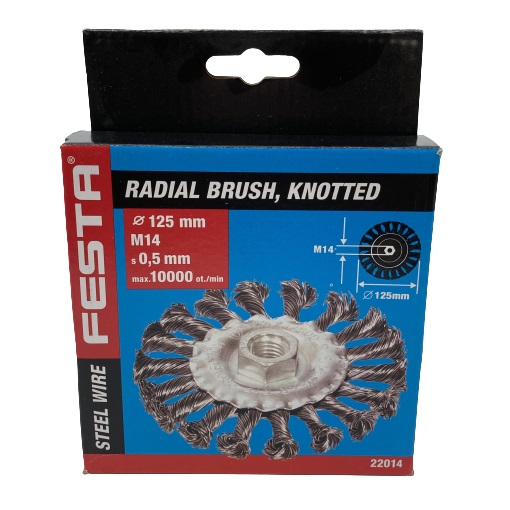 S.02814 Körkefe sodrott 125mm 22014 Festa