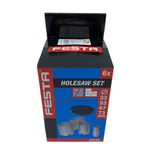 S.04170 Körkivágó készlet csempére 6 db-os 24745 Festa