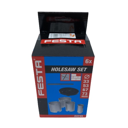 S.04170 Körkivágó készlet csempére 6 db-os 24745 Festa