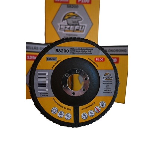 S.58200 Lamellás Csiszoló 125mm P100 SZEFU