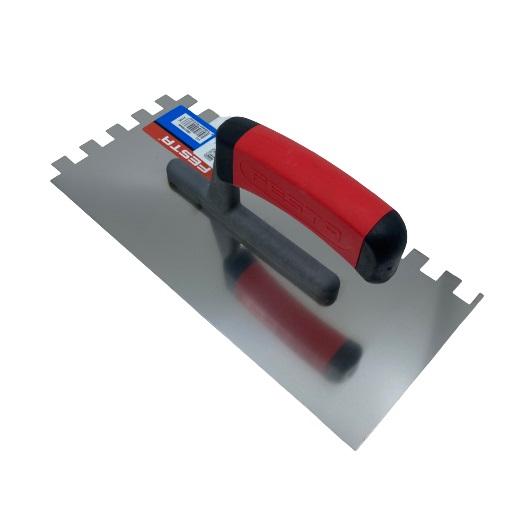 S.60273 Glettvas rozsdamentes fogazott profi 12mm 280x130 mm 31145 Festa