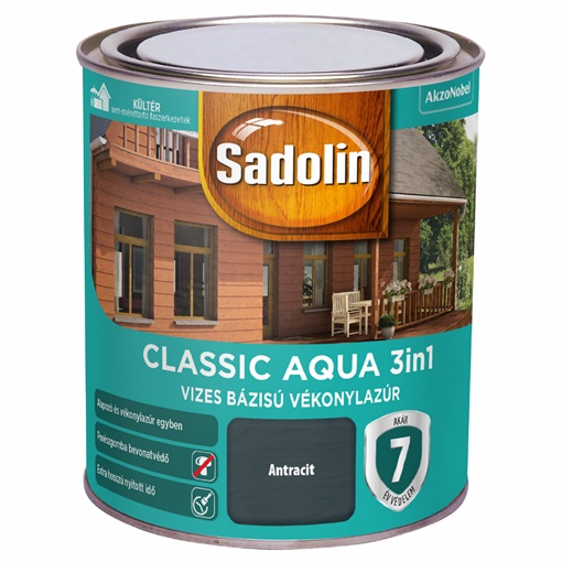 Sadolin Classic AQUA antracit 0,75 L