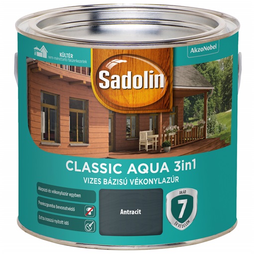 Sadolin Classic AQUA antracit 2,5 L