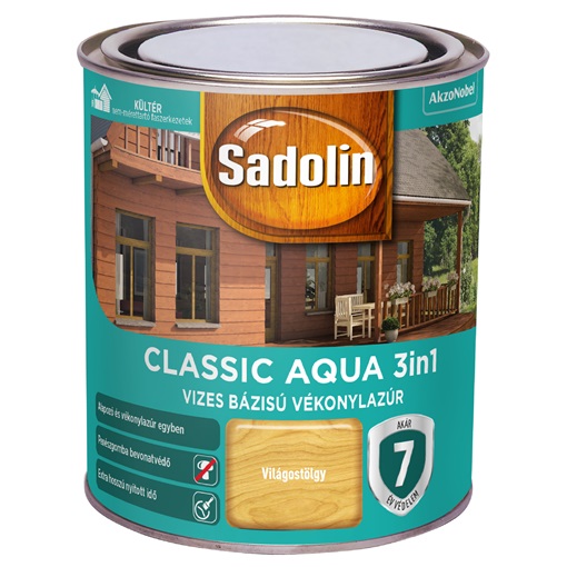 Sadolin Classic AQUA világostölgy 0,75 L