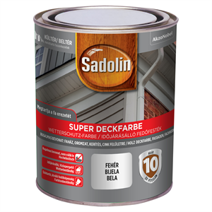 Sadolin Super Deckfarbe fafesték fehér 0,75 L