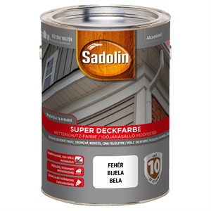 Sadolin Super Deckfarbe fafesték fehér 5 L