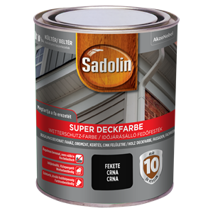 Sadolin Super Deckfarbe fafesték fekete 0,75 L