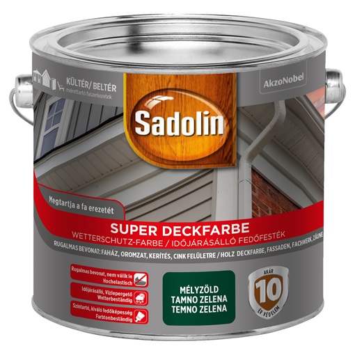 Sadolin Super Deckfarbe fafesték mélyzöld 2,5 L