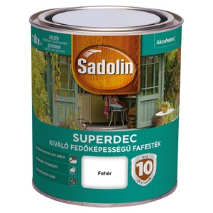 Sadolin Superdec fafesték fehér 0,75 L KIFUTÓ