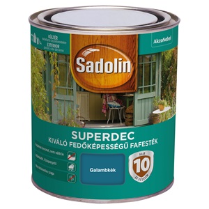 Sadolin Super Deckfarbe fafesték galambkék 0,75 L Superdec