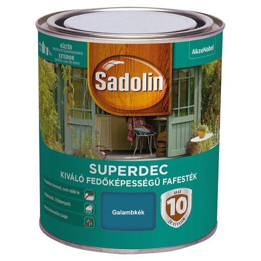 Sadolin Super Deckfarbe fafesték galambkék 0,75 L Superdec