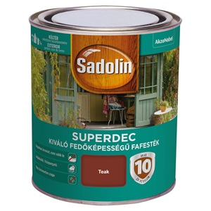 Sadolin Super Deckfarbe fafesték teak 0,75 L Superdec