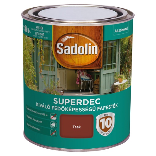 Sadolin Super Deckfarbe fafesték teak 0,75 L Superdec