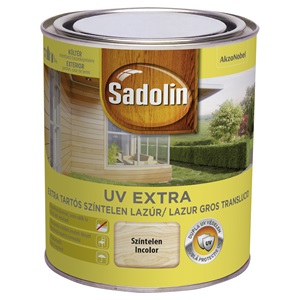 Sadolin Extra Vastaglazúr 1 UV-álló Színtelen 0,75 L