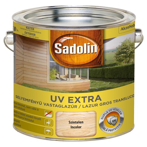 Sadolin Extra Vastaglazúr 1 UV-álló Színtelen 2,5 L