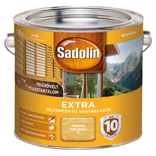 Sadolin Extra Vastaglazúr 57 Világostölgy 2,5 L