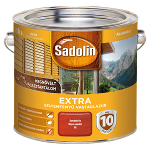 Sadolin Extra Vastaglazúr 98 Svédvörös 2,5L