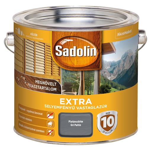 Sadolin Extra Vastaglazúr Platánszürke 2,5 L