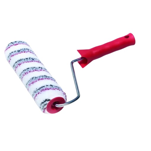 Sch 27196 Silverline-R 18cm short festőhenger, 12mm-es szálhossz, nyéllel