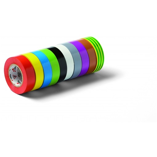Sch 44040 10 Volt 15mmx10m Multicolor szigetelőszalag szett, 10db-os (vegyes színben)