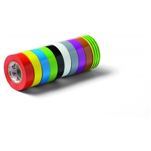 Sch 44040 10 Volt 15mmx10m Multicolor szigetelőszalag szett, 10db-os (vegyes színben)